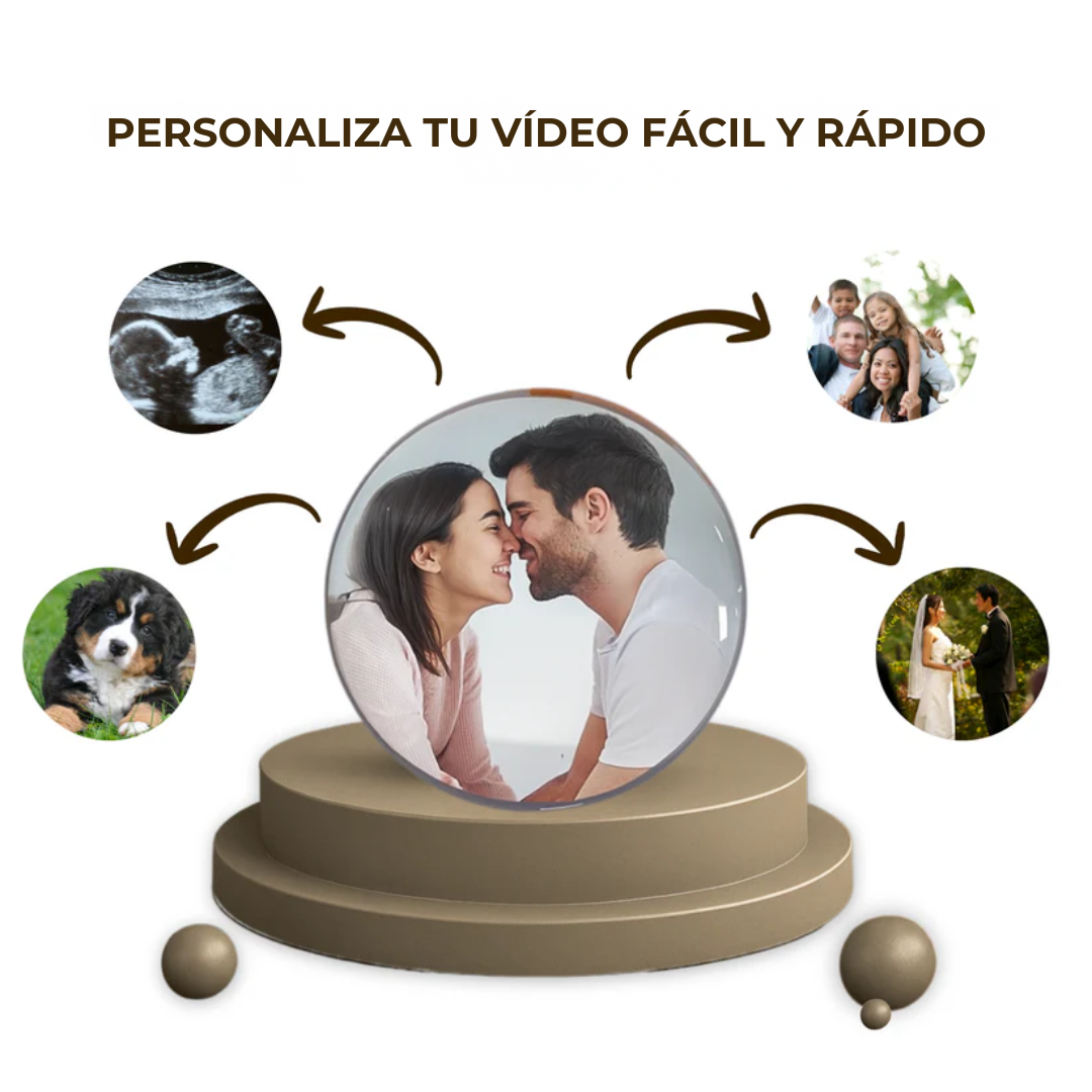 Orbel™ - Esfera Personalizable de Recuerdos en Vídeo